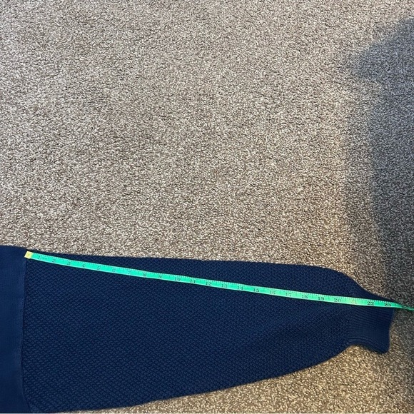 Vantage Custom Classics Mens Large Blue Cotton Knit Crewneck Sweater Made in USA - Picture 7 of 8